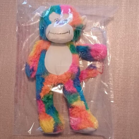NEW Redemption Plus Tie Die rainbow colors plush Monkey - Picture 1 of 7